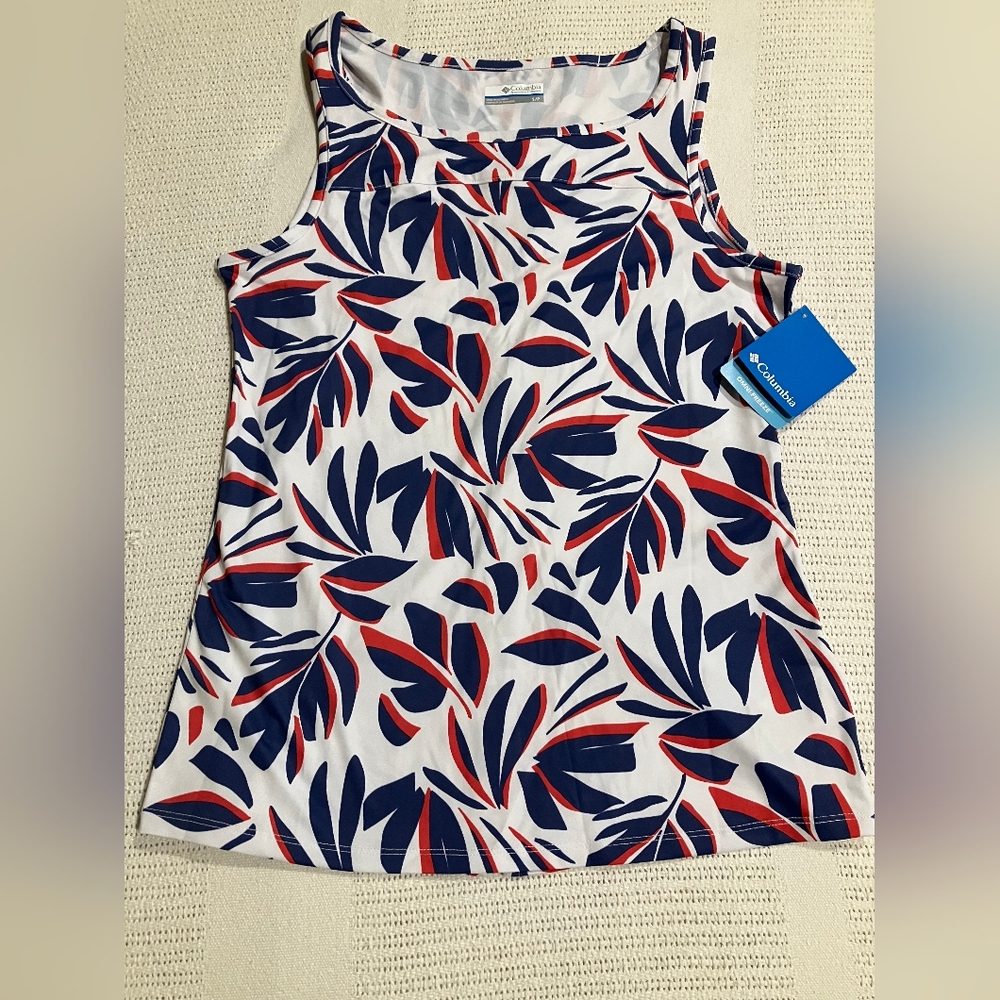 Columbia Women's Tank Top - Red and Blue-NWT